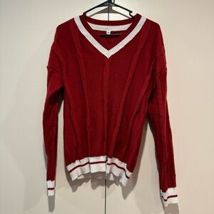 5/25 Women’s XL Vintage Style V-Neck Long Sleeve Sweater